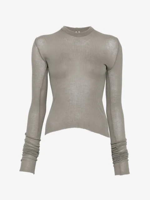 Rick Owens Gerippter Cropped-Hoodie