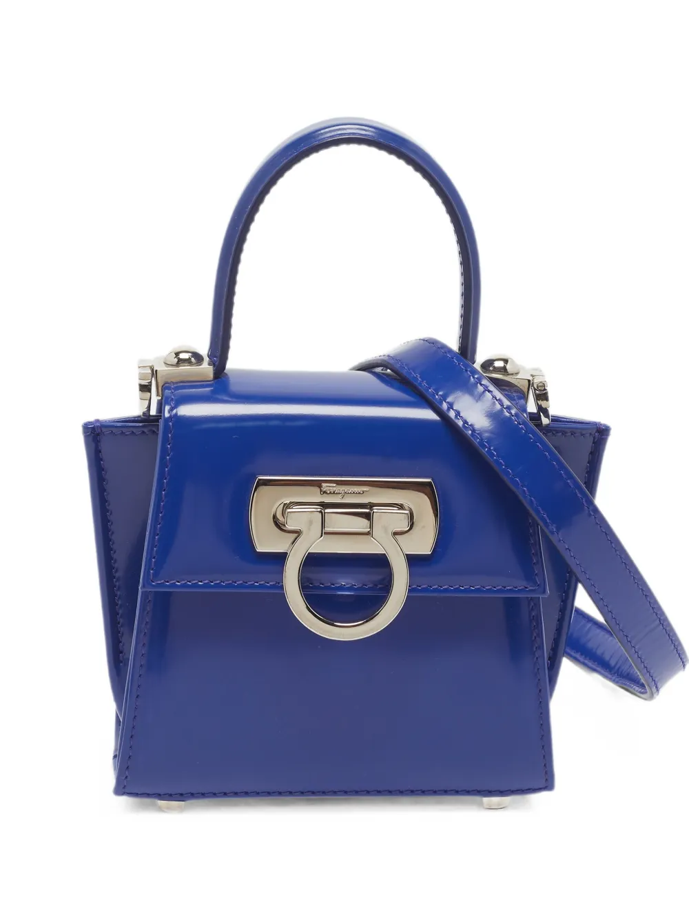Ferragamo Pre-Owned XS Gancini Iconic totebag - Blu