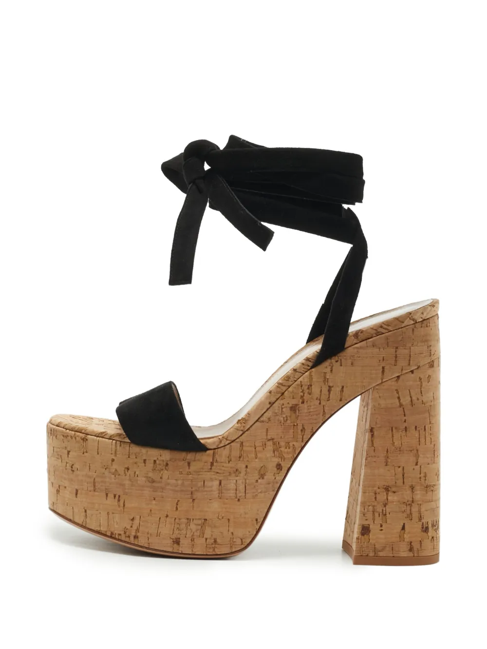 Gianvito Rossi cork platform sandals - Nero