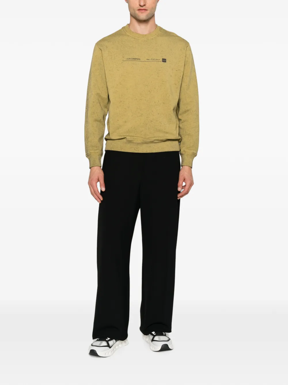 C.P. Company Sweater met logoprint Groen