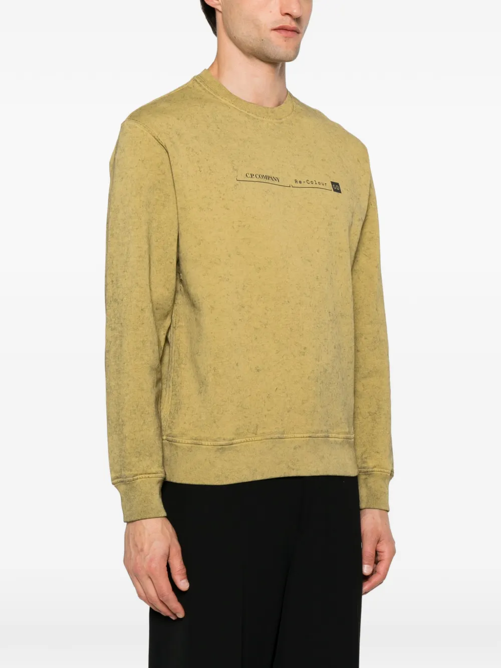 C.P. Company Sweater met logoprint Groen