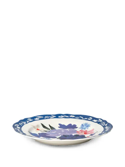 Bitossi Home floral-print scalloped-edge plates