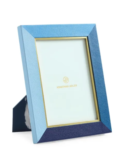 Jonathan Adler Perimeter pebbled leather picture frame
