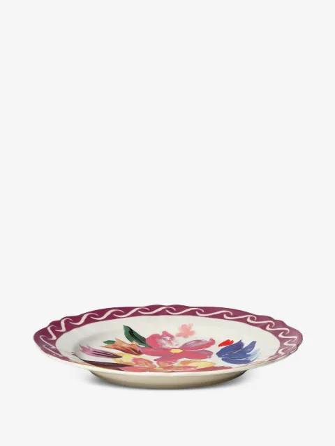 Bitossi Home floral-print scalloped-edge plates