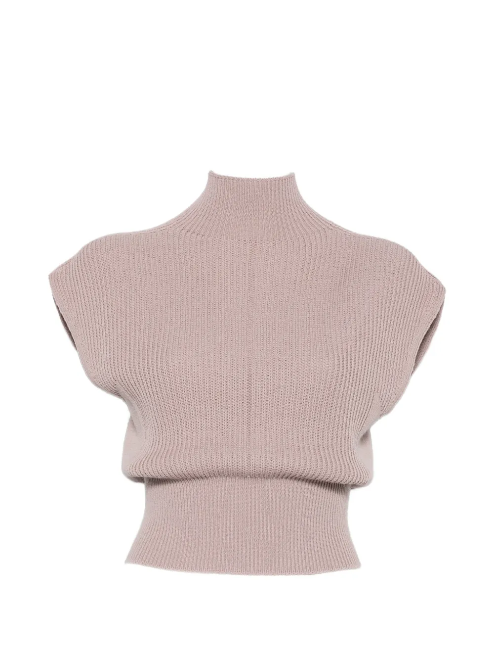 Rick Owens ribbed cap-sleeve top - Rosa