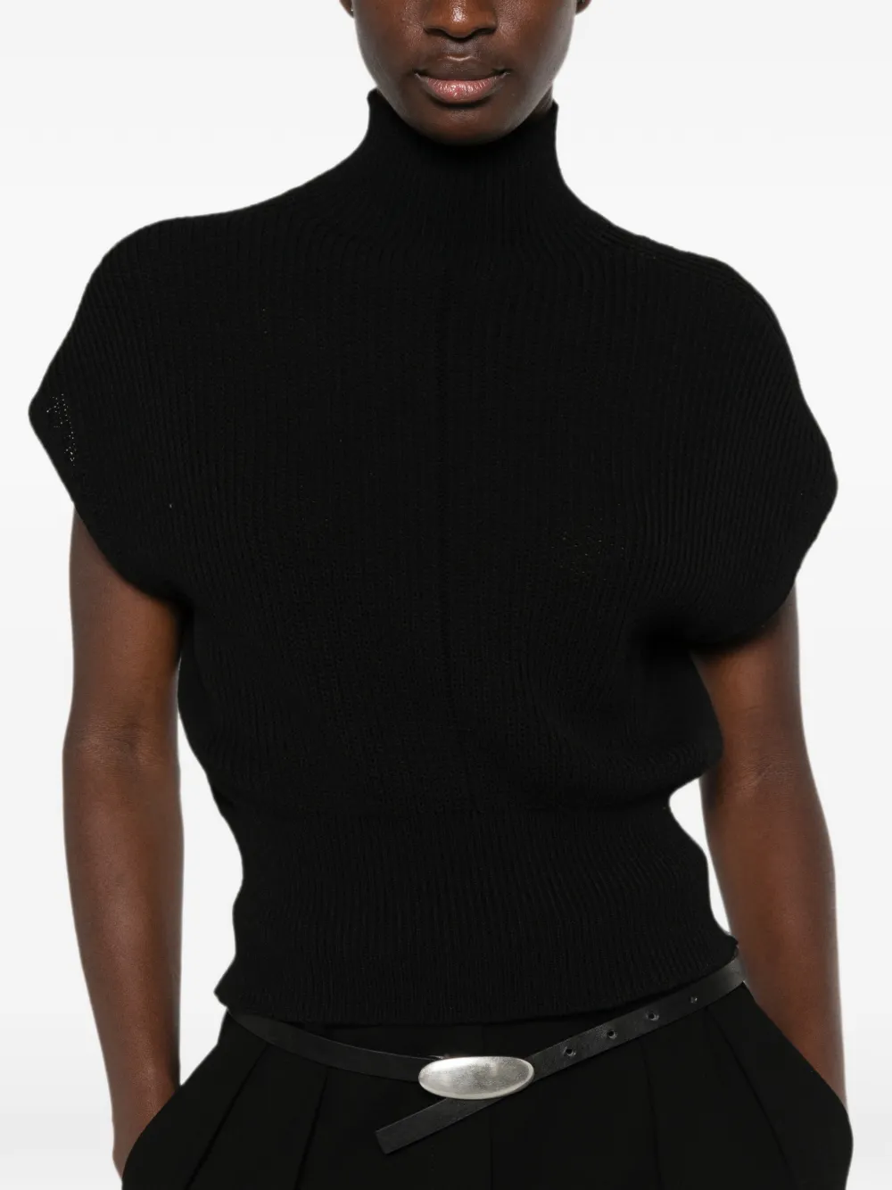 Rick Owens Mouwloze coltrui Zwart