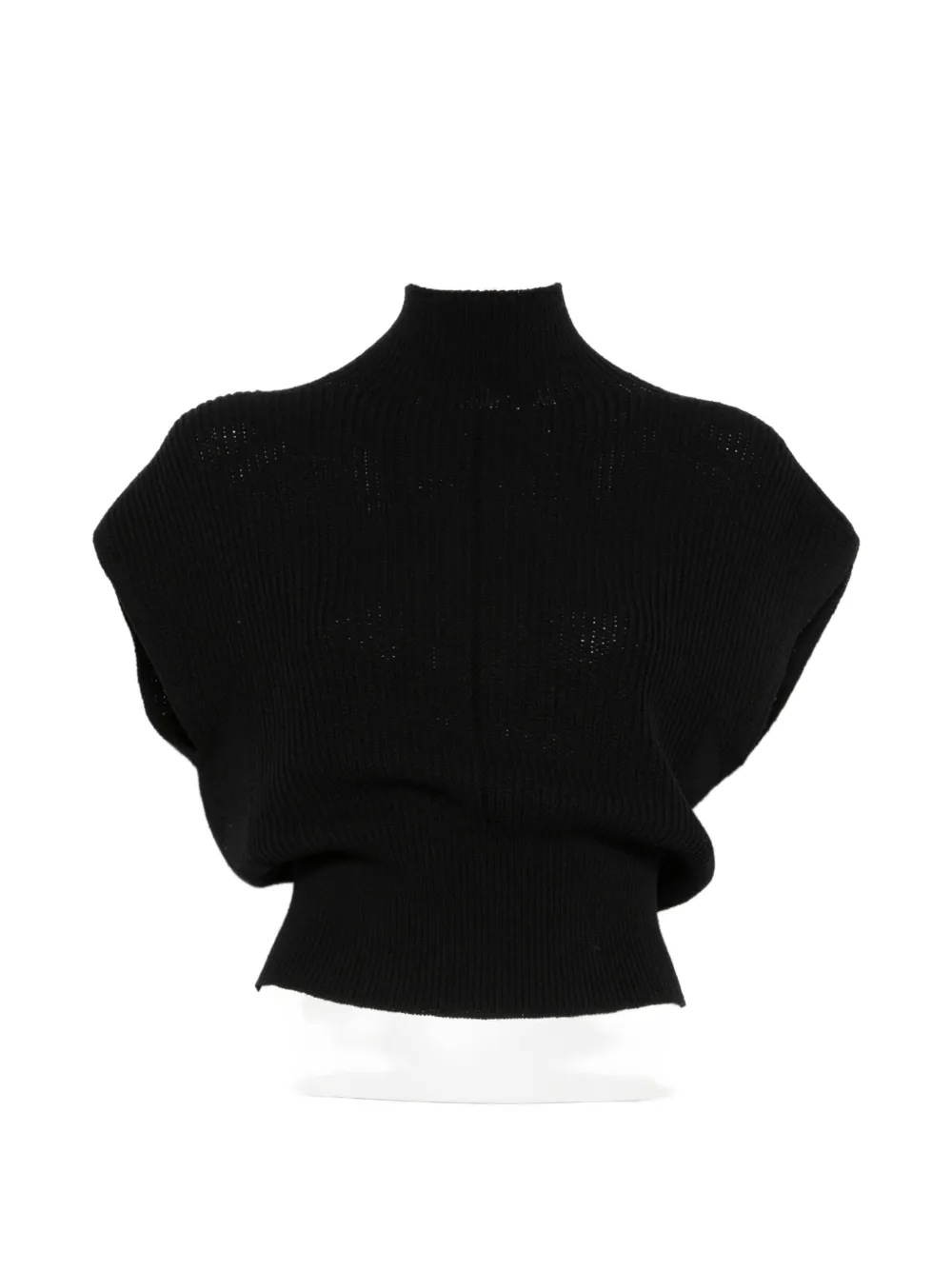 Rick Owens ribbed-knit sleeveless top - Nero
