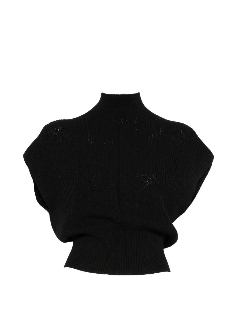 Rick Owens ribbed-knit sleeveless top - Nero