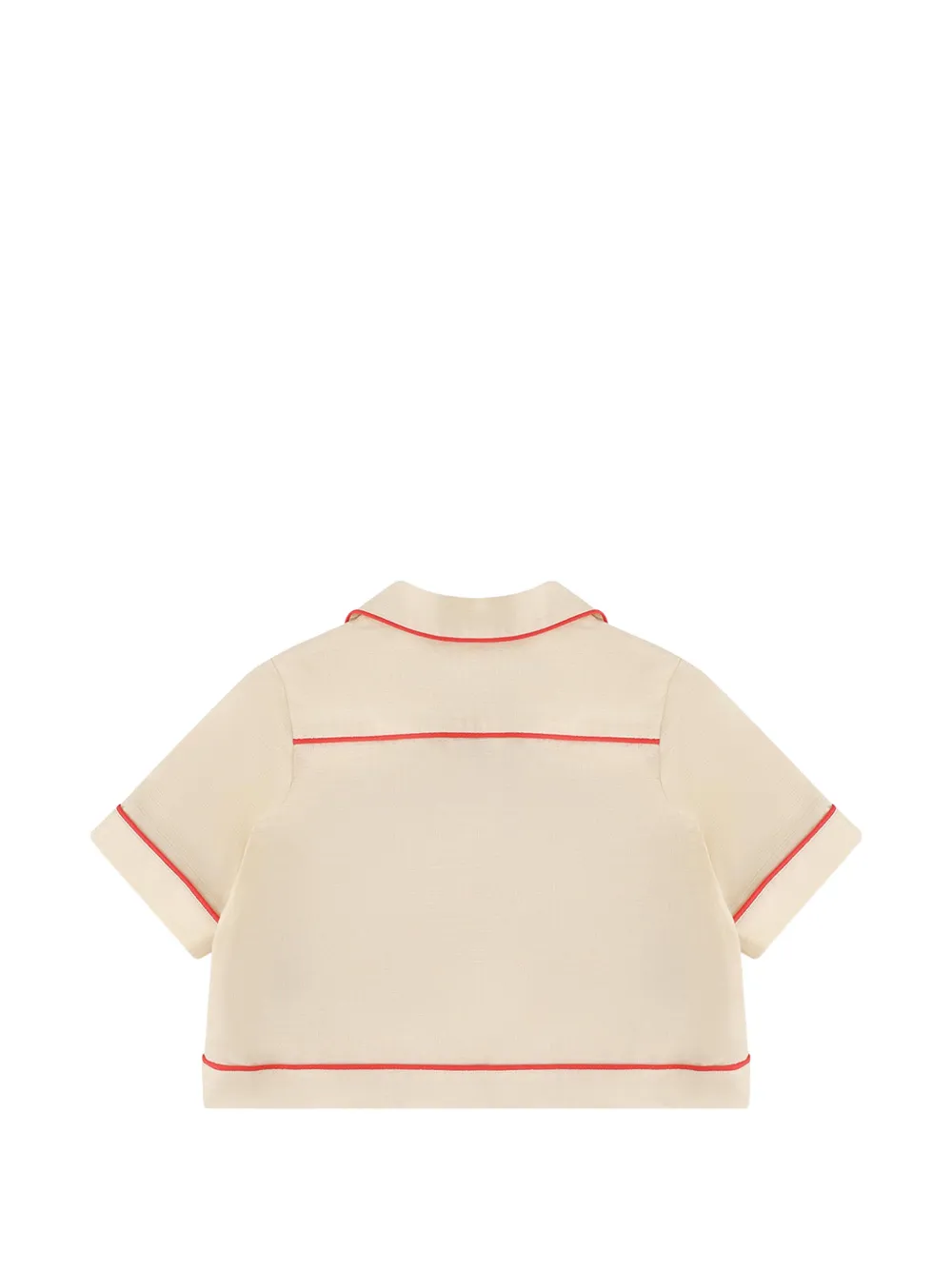 ZIMMERMANN Kids Shirt met geborduurde vogel en afwerking Beige