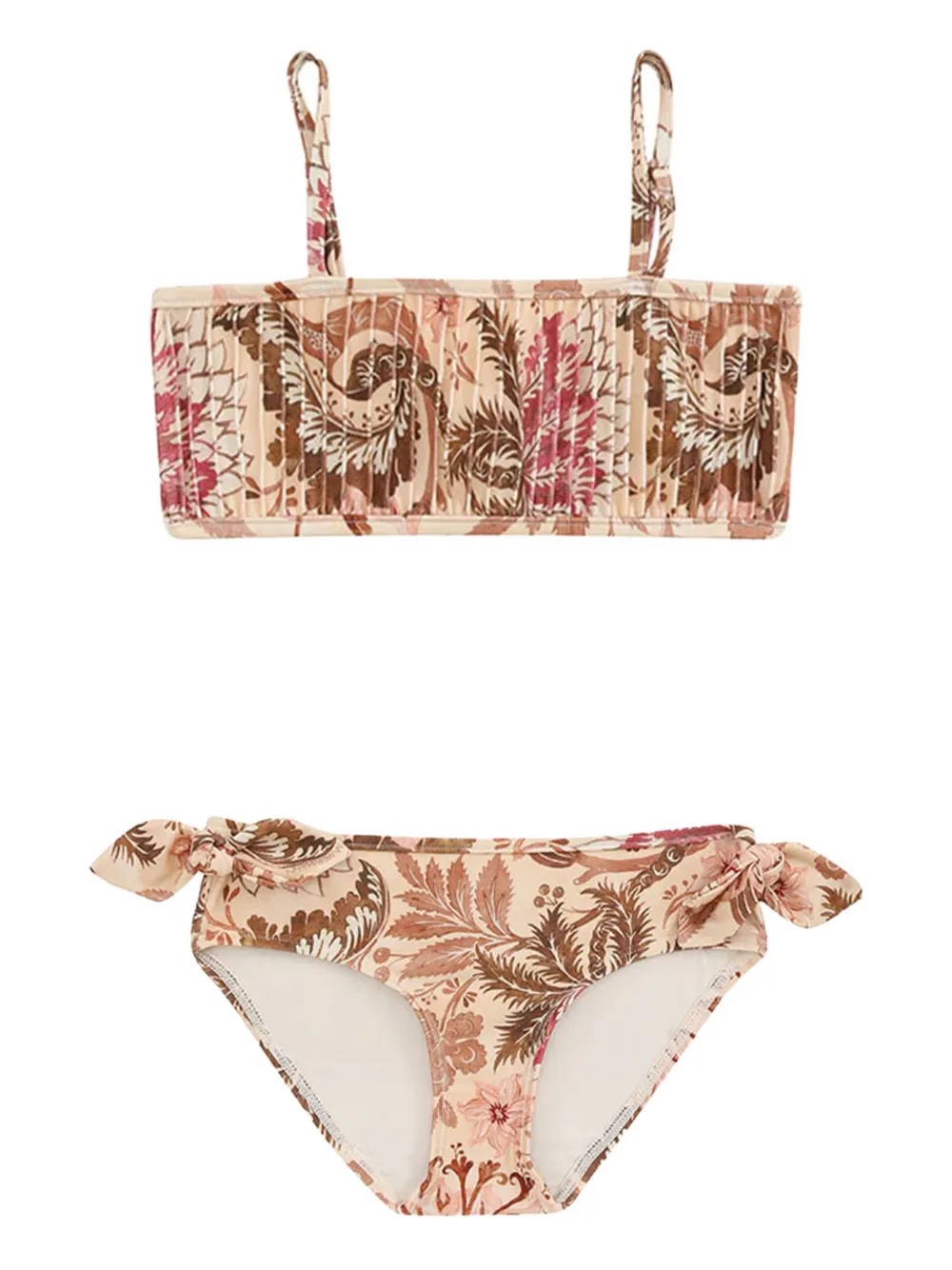 ZIMMERMANN Kids Bikini a fiori - Toni neutri