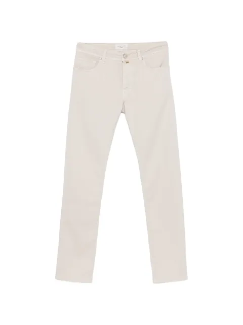 Jacob Cohën Bard logo-patch slim-fit trousers