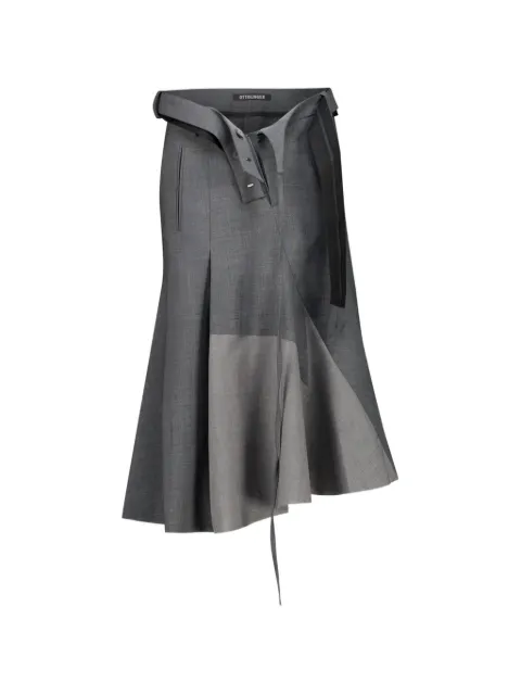 Ottolinger strapped asymmetric-hem skirt