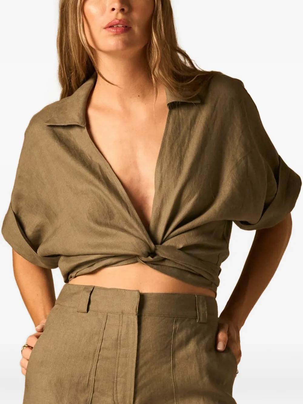 JBQ Top crop Chiara - Verde