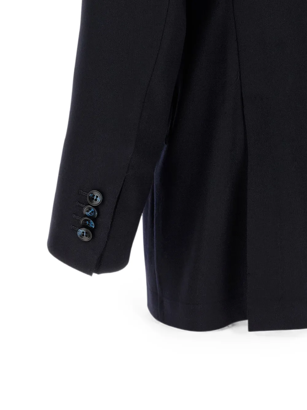 Kiton Pak met dubbele rij knopen Blauw