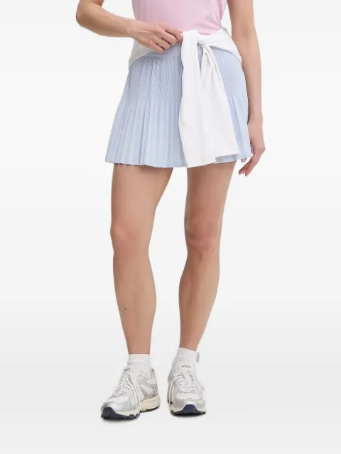 Lacoste pleated logo-patch mini skirt