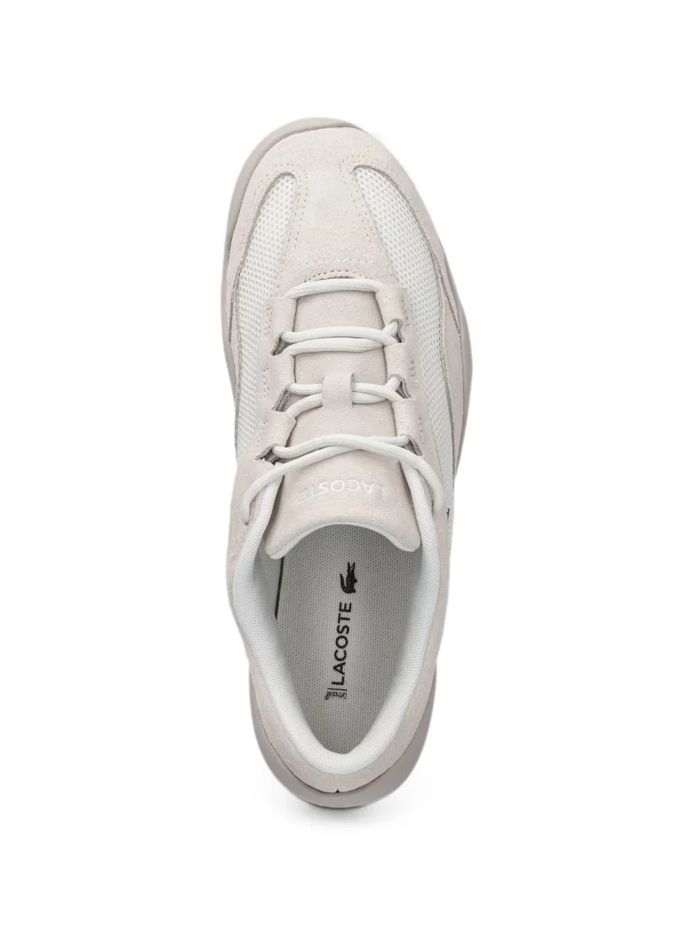 Lacoste Net Low logo-patch sneakers Beige