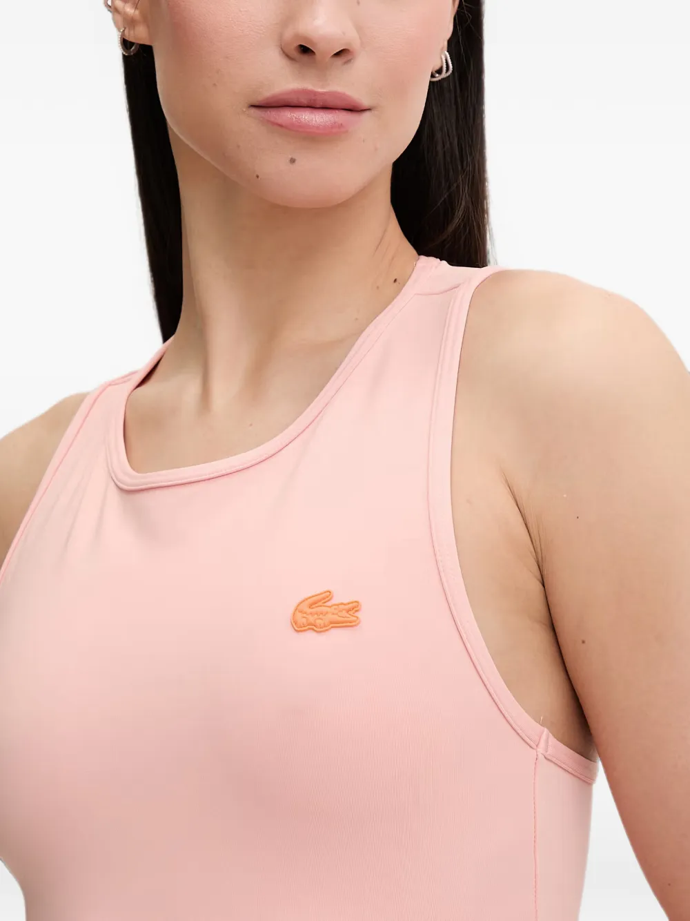 Lacoste Mini-jurk met logopatch Roze