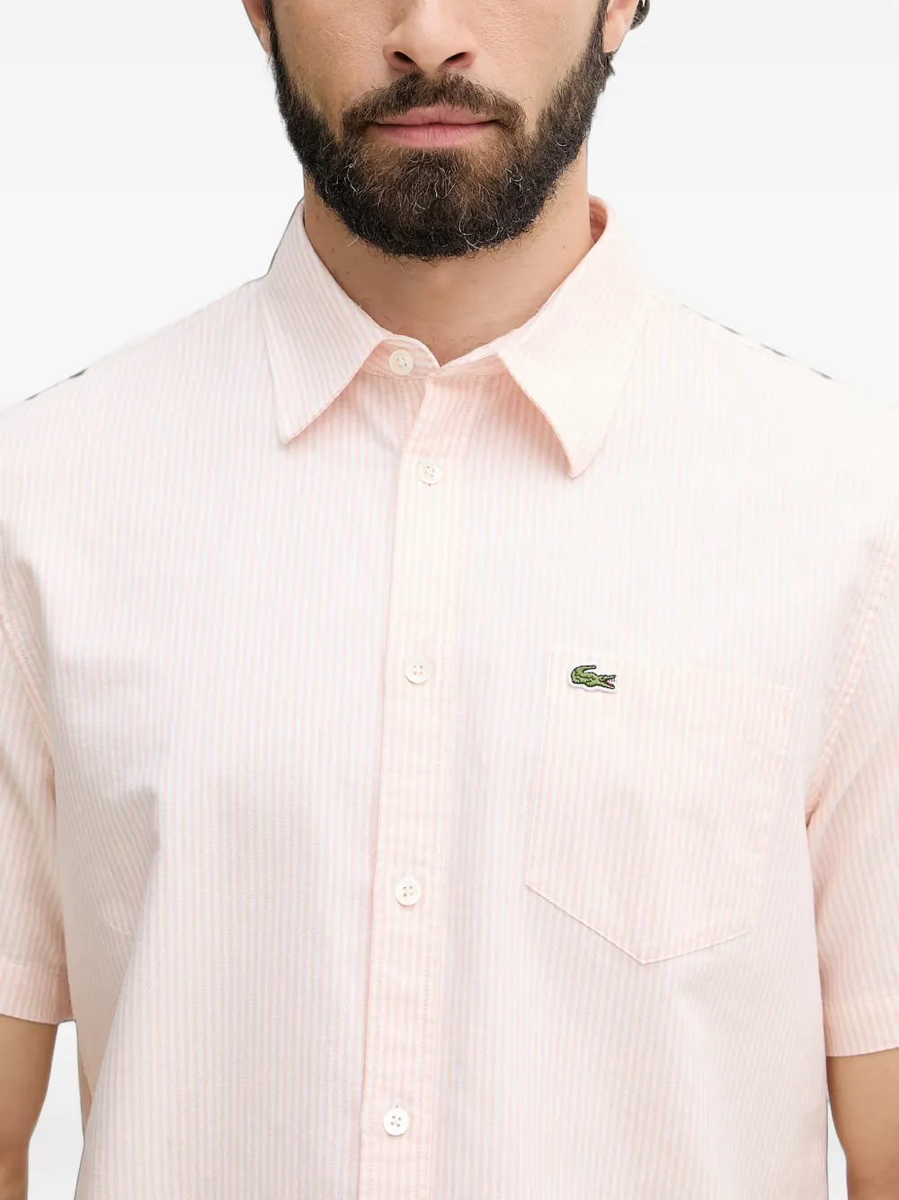Lacoste Gestreepte overhemd Roze