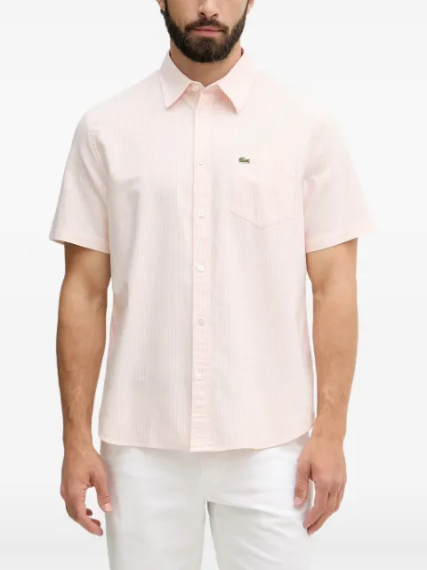 Lacoste chemise rayée à manches courtes