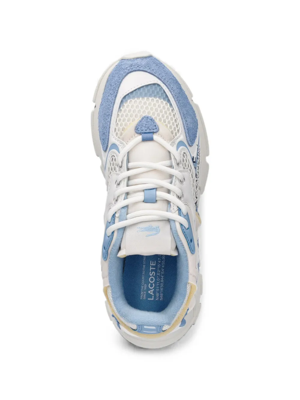 Lacoste L 003 mesh-panelled sneakers Wit