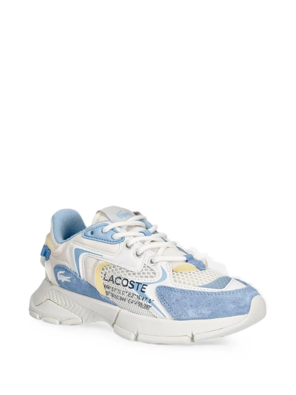 Lacoste L 003 mesh-panelled sneakers Wit