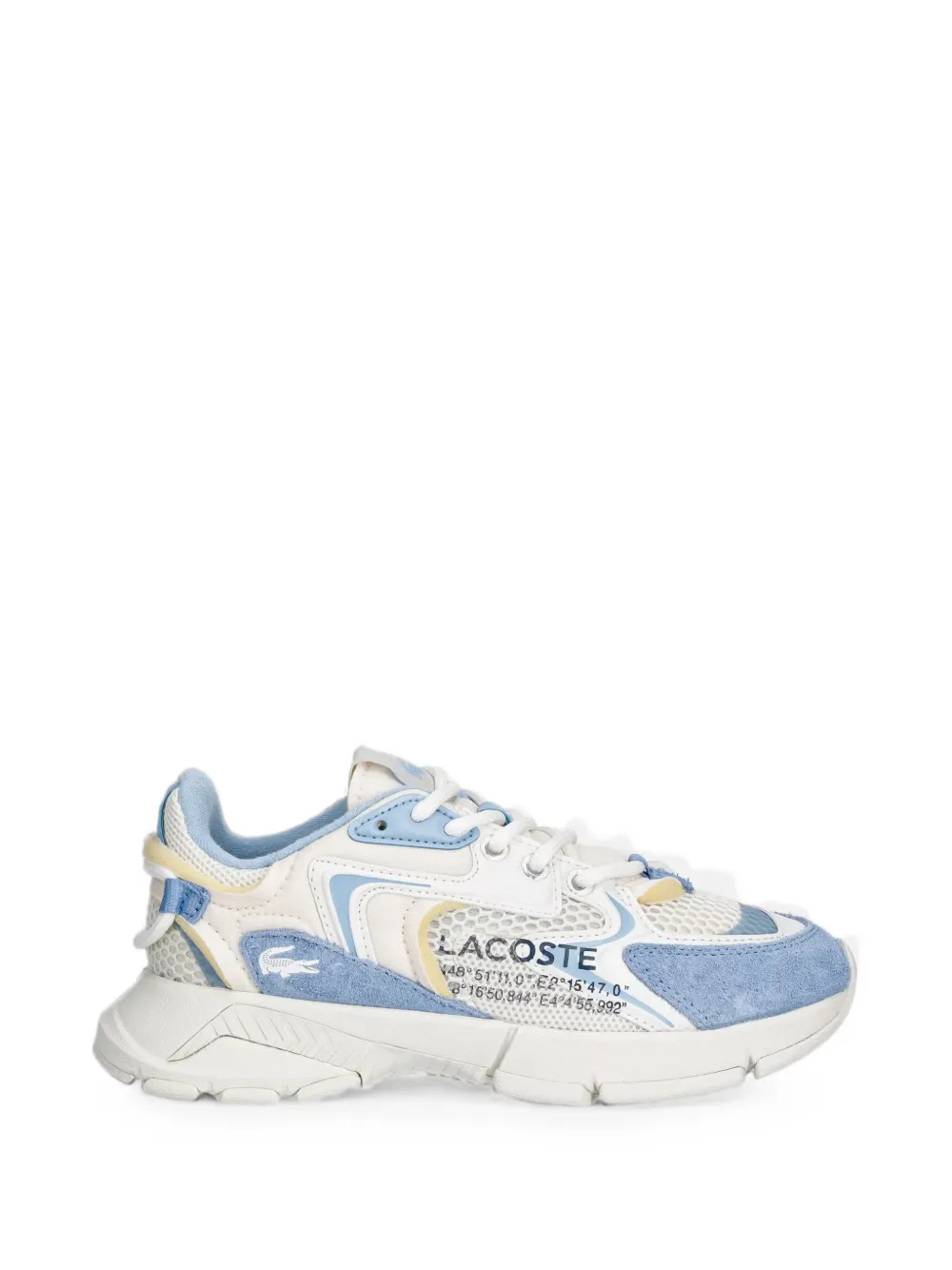 Lacoste L 003 mesh-panelled sneakers - Weiß