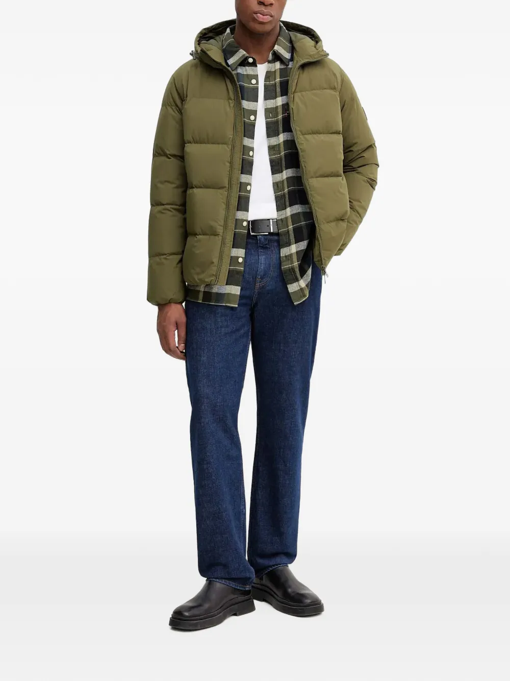 Levi's Geruit overhemd met zak-detail Groen