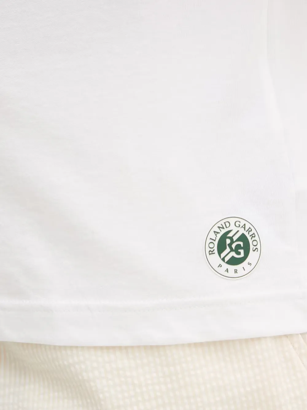 Lacoste Roland-Garros T-shirt met logoprint Wit