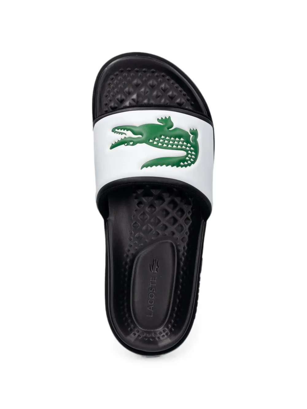 Lacoste Serve Dual logo-appliqué slides Wit