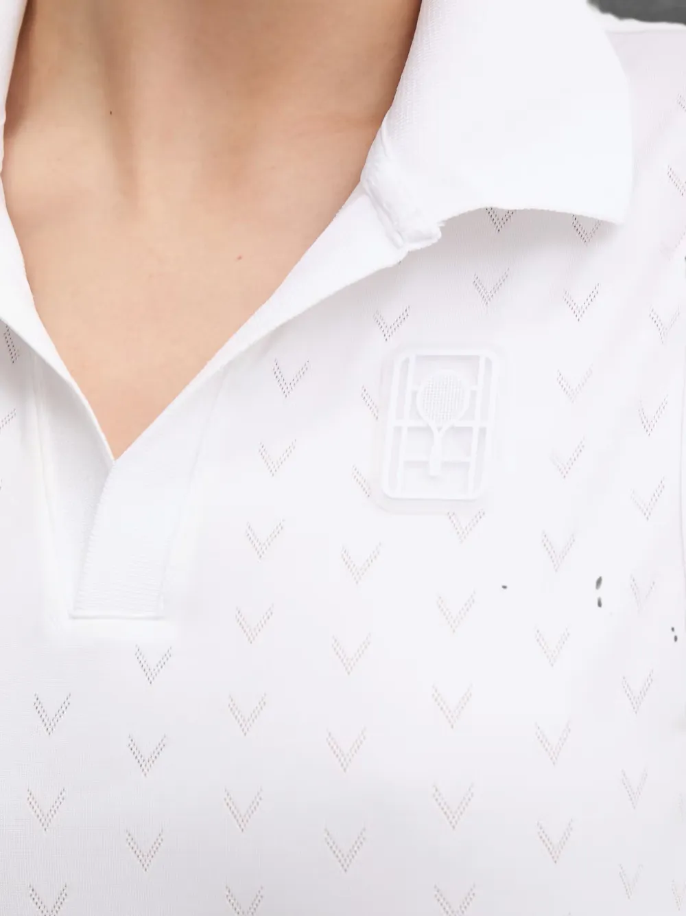 Lacoste Geplooide mini-jurk Wit