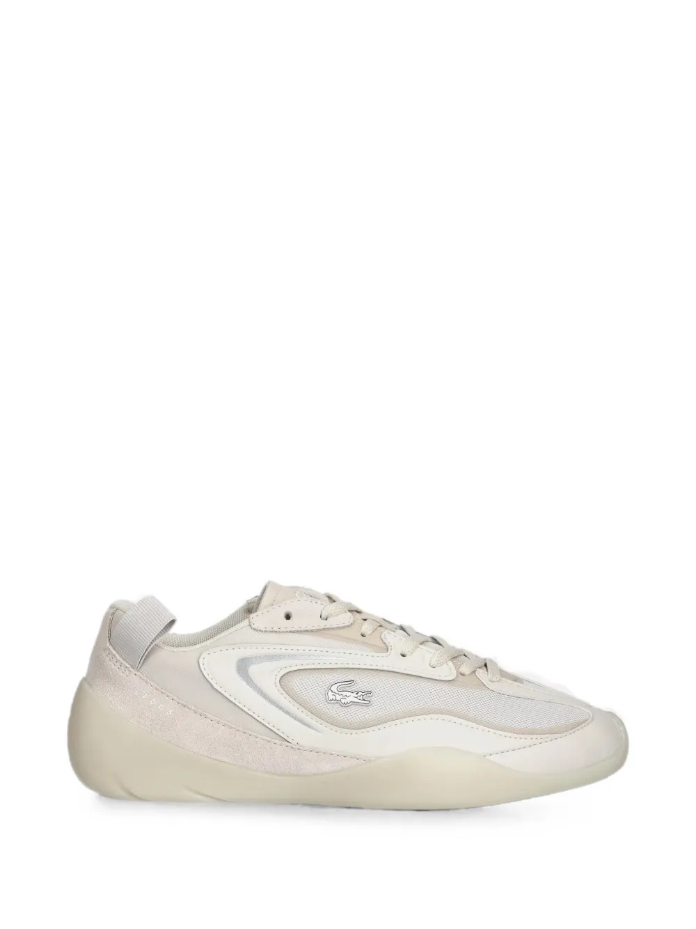 Lacoste Side Low panelled mesh sneakers - Nude
