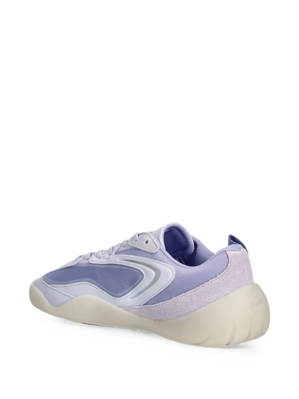 Lacoste logo-plaque panelled sneakers Paars