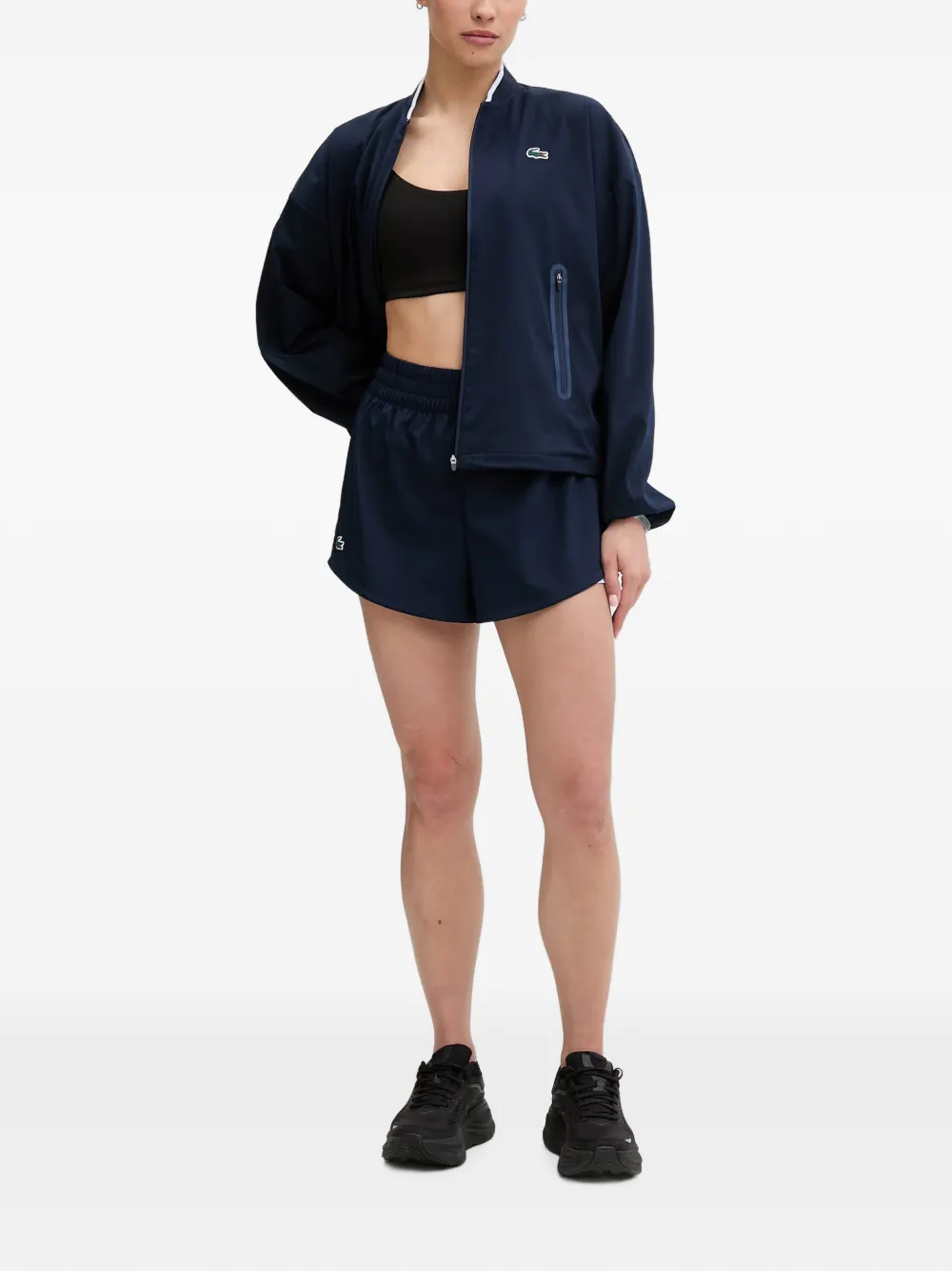Lacoste Jack met logopatch Blauw
