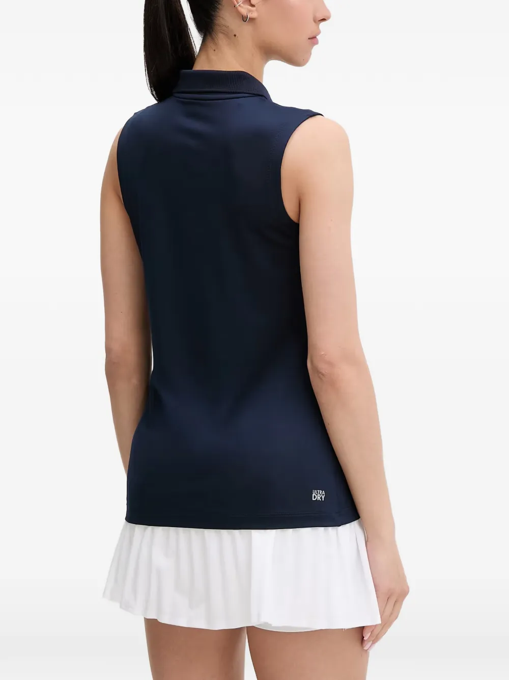 Lacoste Mouwloos poloshirt met logopatch Blauw