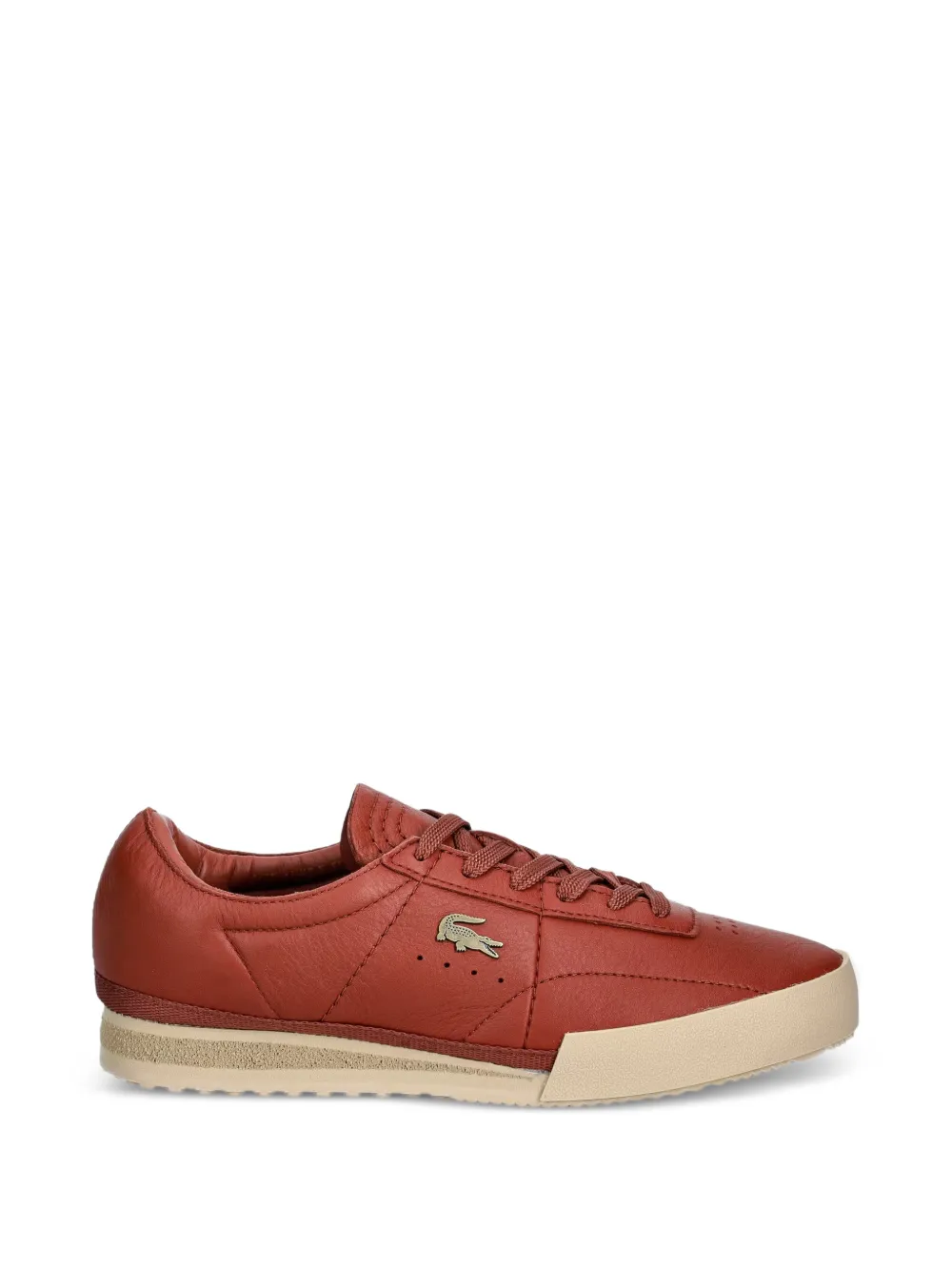 Lacoste Aura leren sneakers Oranje