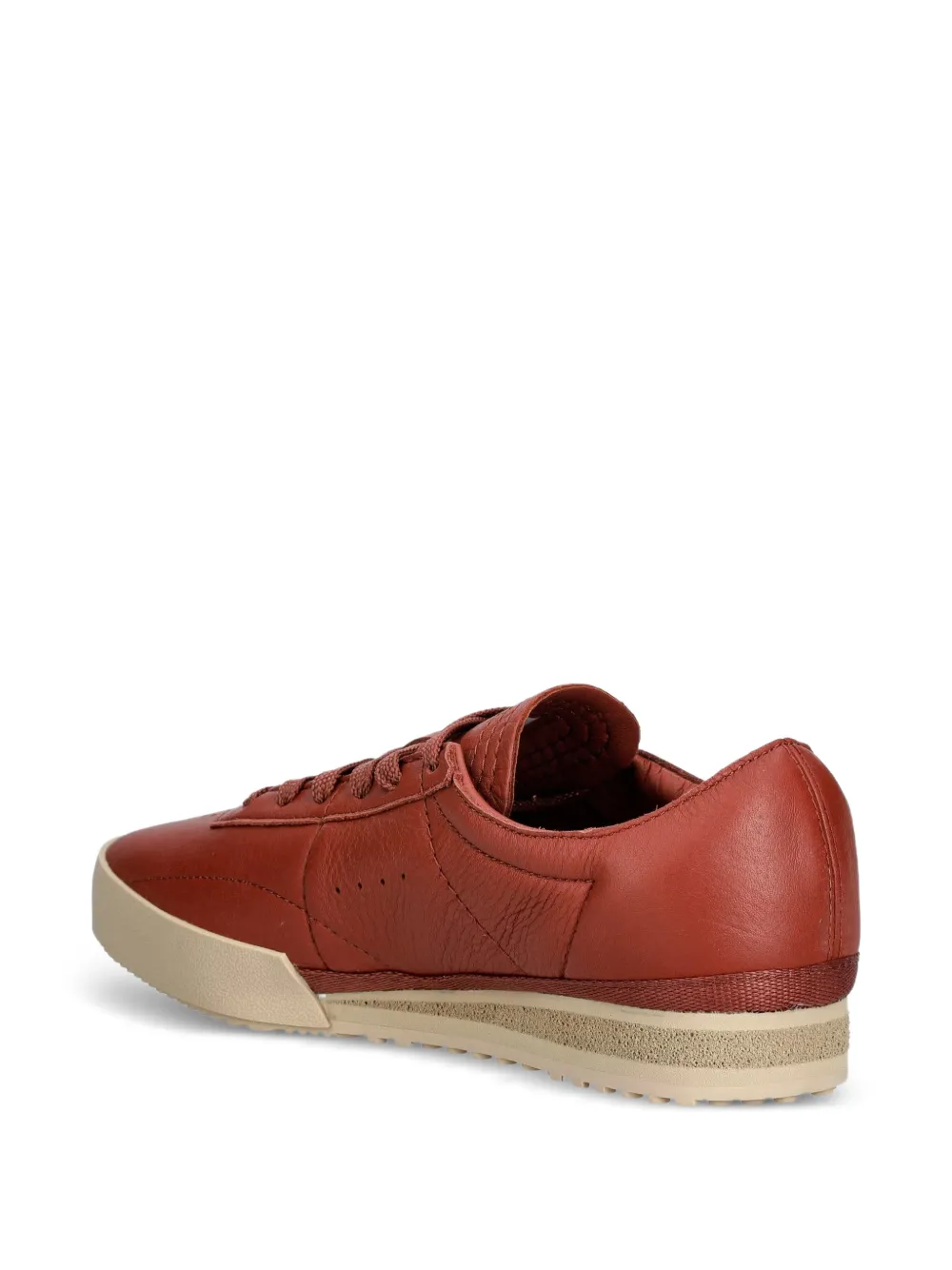 Lacoste Aura leren sneakers Oranje