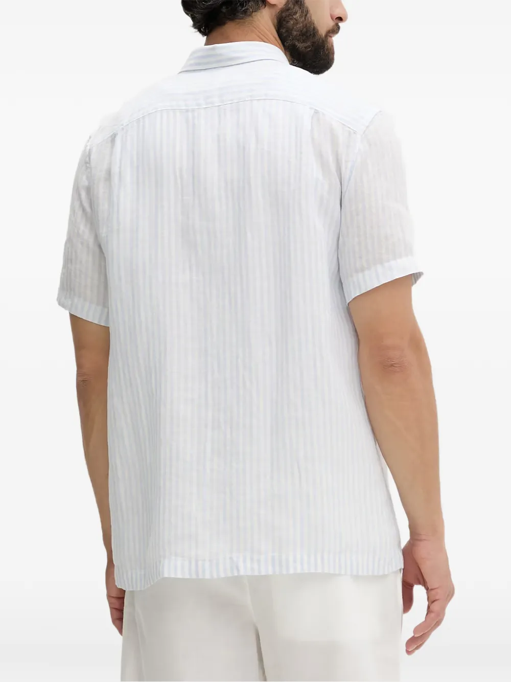 Lacoste Gestreepte overhemd Wit