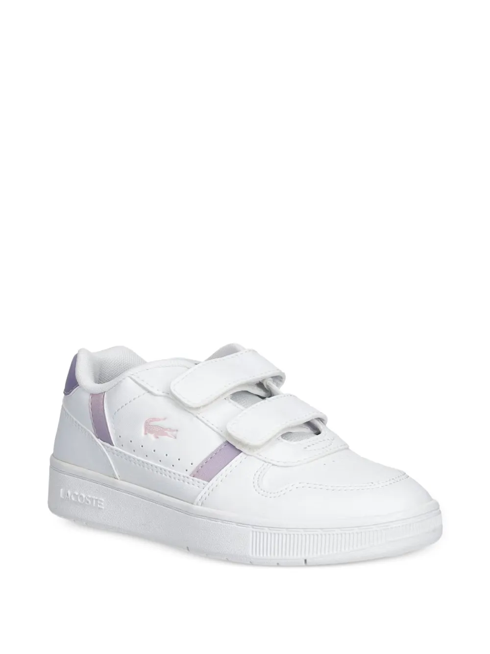 Lacoste Kids baskets T-Clip à attache scratch - Blanc Lacoste Kids baskets T-Clip à attache scratch - Blanc