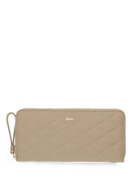 Lacoste quilted zip-around wallet