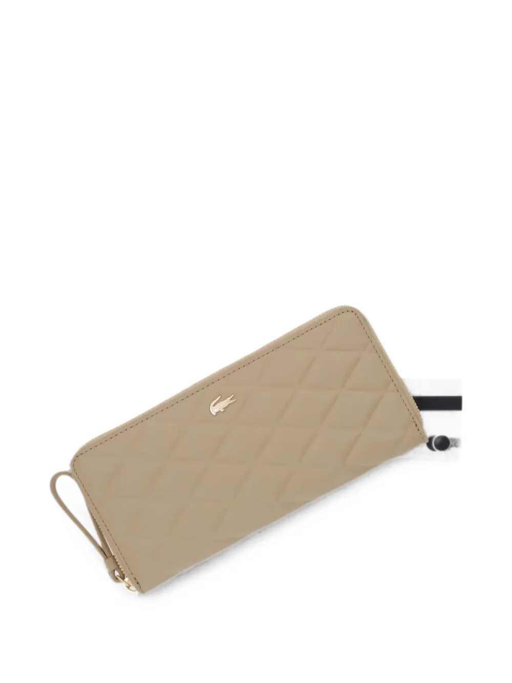 Lacoste Portemonnee met rits Beige