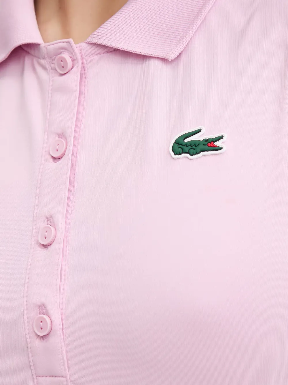 Lacoste Mouwloos poloshirt met logopatch Roze
