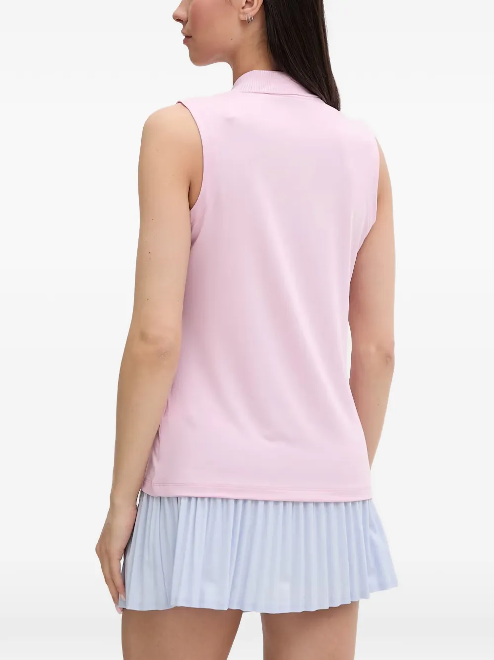 Lacoste Mouwloos poloshirt met logopatch Roze