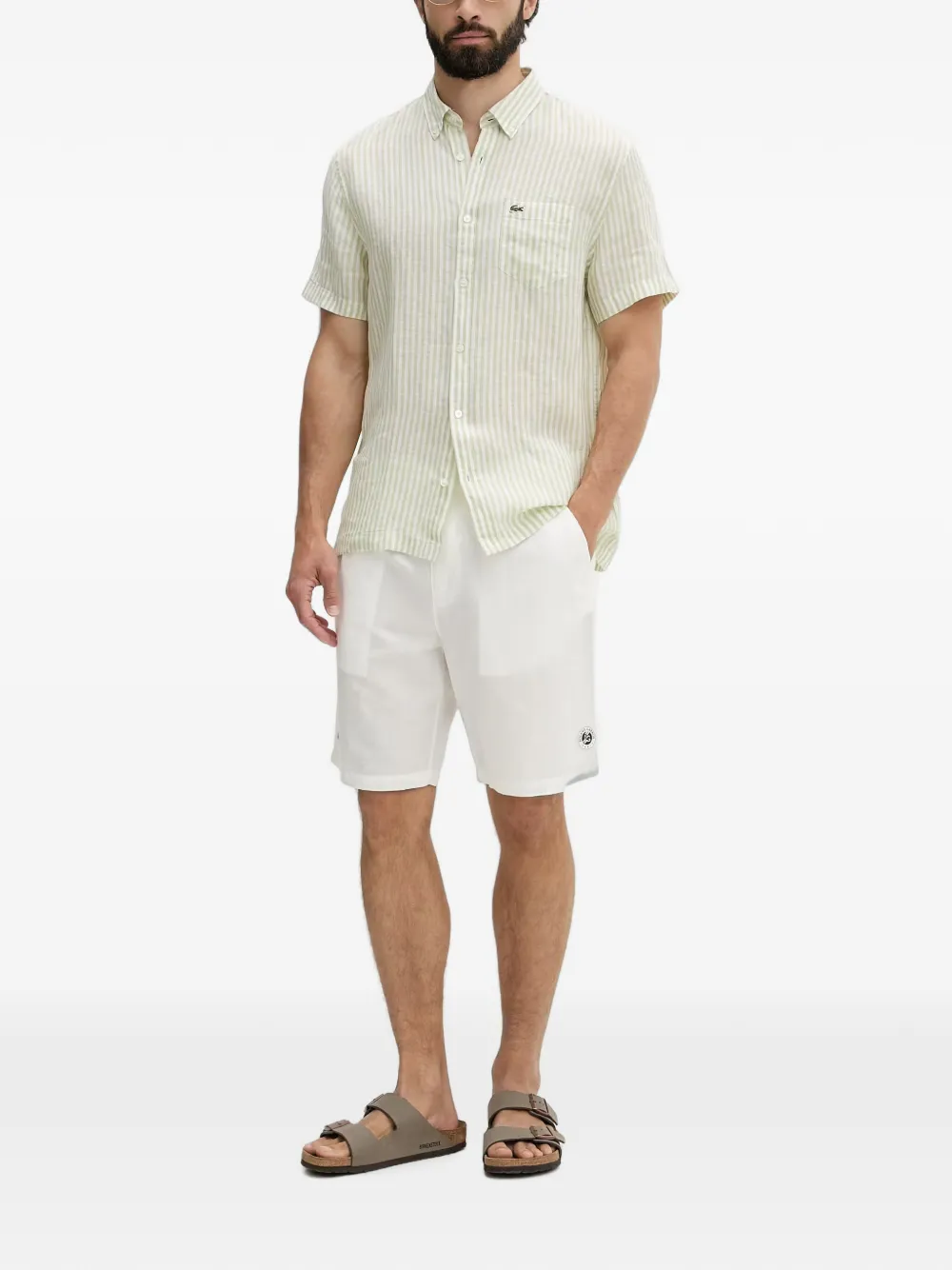 Lacoste Gestreepte overhemd Groen