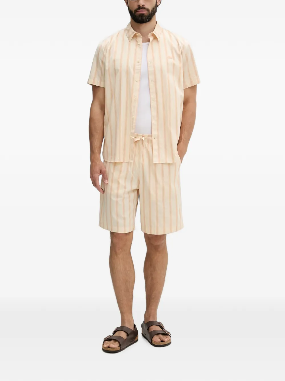 Lacoste Gestreepte overhemd Beige
