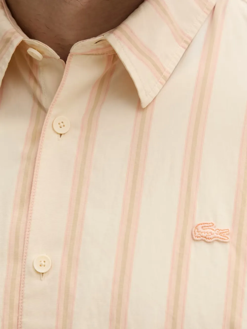 Lacoste Gestreepte overhemd Beige