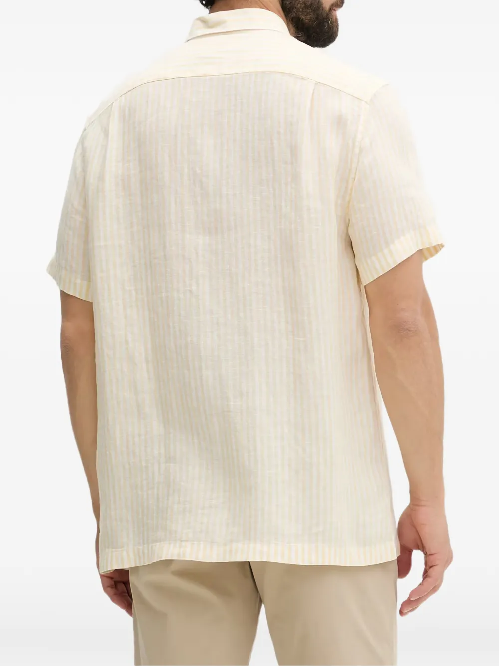 Lacoste Gestreepte overhemd Geel