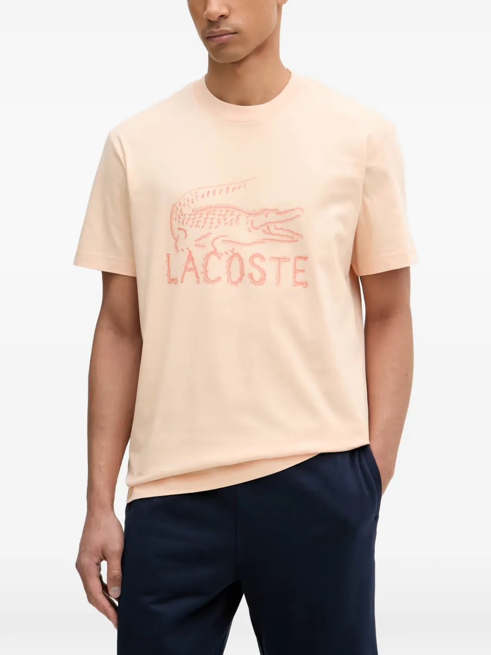 Lacoste logo-print T-shirt - Rosa