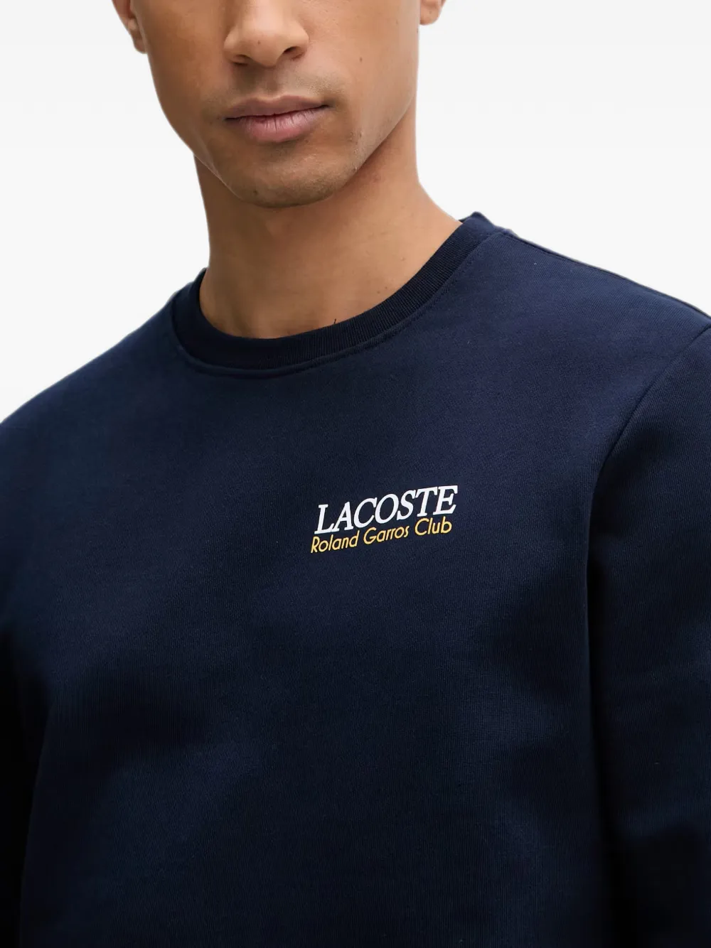 Lacoste Roland-Garros trui met logoprint Blauw