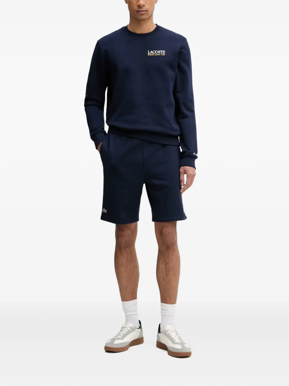 Lacoste Roland-Garros trui met logoprint Blauw