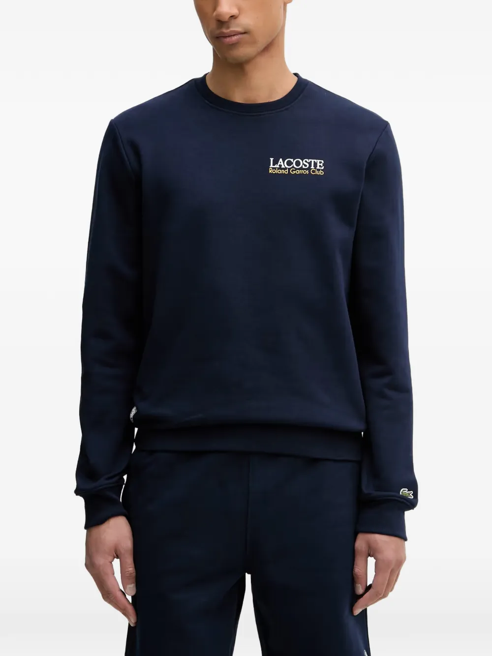 Lacoste Roland-Garros logo-print sweater - Blau